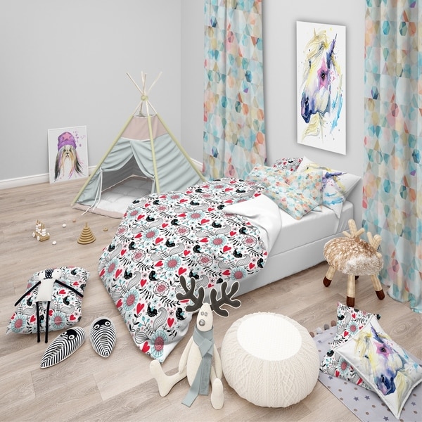 Colorful kids bedding top