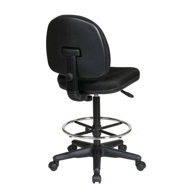 Drafting Chair with Stool Kit - Black