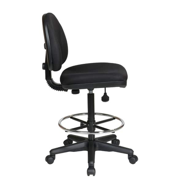 Office Star Economical Chair with Chrome Teardrop Footrest