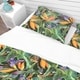 preview thumbnail 4 of 4, Designart 'Tropical Pattern with Exotic Flowers' Tropical Bedding Set - Duvet Cover & Shams