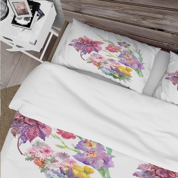 Shop Designart Beautiful Floral Texture Cabin Lodge Bedding