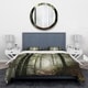 Designart 'Light in Dense Fall Forest with Fog' Traditional Bedding Set ...