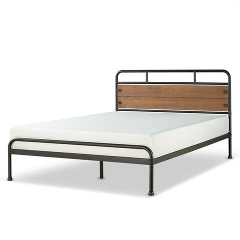 Priage By Zinus 12 Inch Santa Fe Wood And Metal Platform Bed Frame