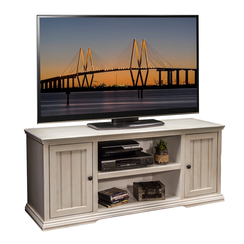 Copper Grove Oyonnax Rustic White 62-inch TV Console