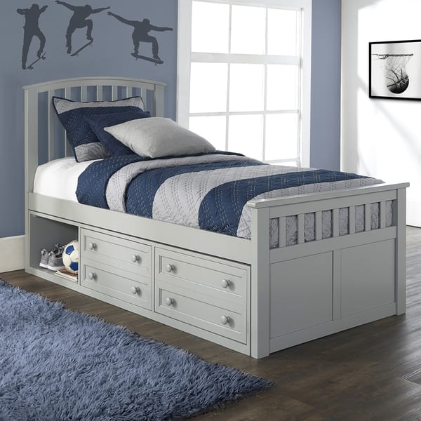 Shop Hillsdale Furniture Charlie Captains Storage Bed Overstock