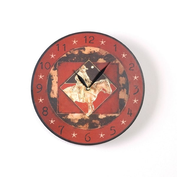 slide 1 of 1, Late Night Express 12 Inch Round Clock