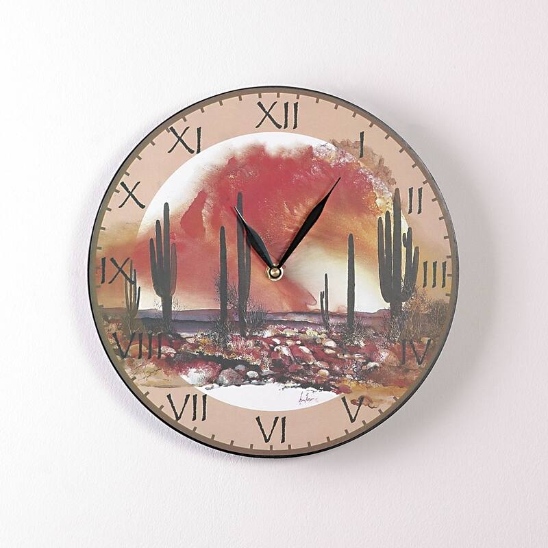 Desert Sundance 12 Inch Round Clock