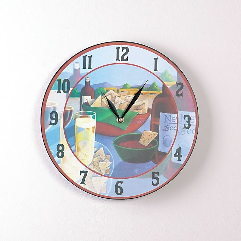 Chips & Salsa 12 Inch Round Clock