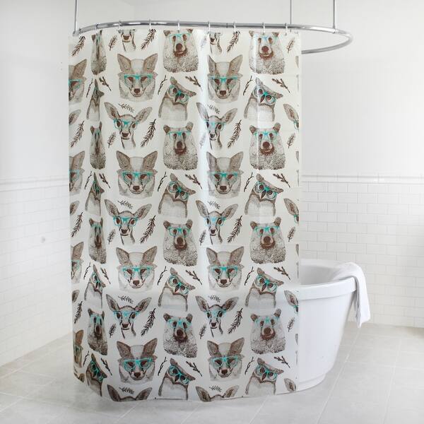 Shop Splash Home Woodland Creatures Peva Shower Curtain 72 X 70