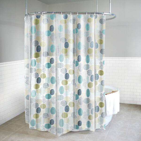 Shop Splash Home Parkland Peva Shower Curtain 72 X 70 Blue