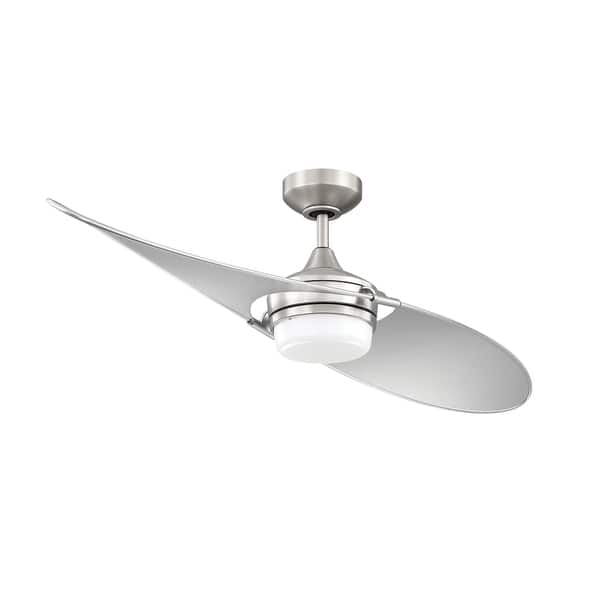 Shop Tango 52 Inch Led Satin Nickel Dc Motor Ceiling Fan Free