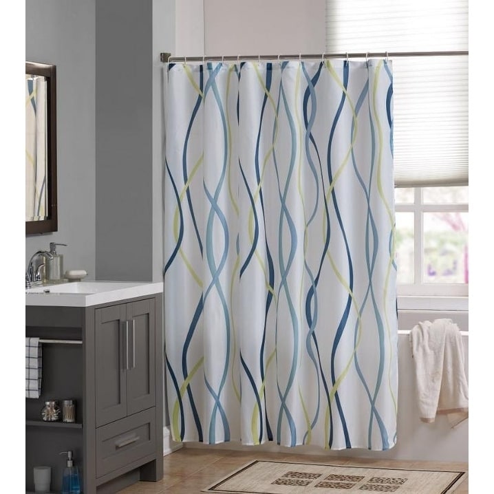 Shop Waterproof Fabric Shower Curtain Liner 72x72 Inch Free