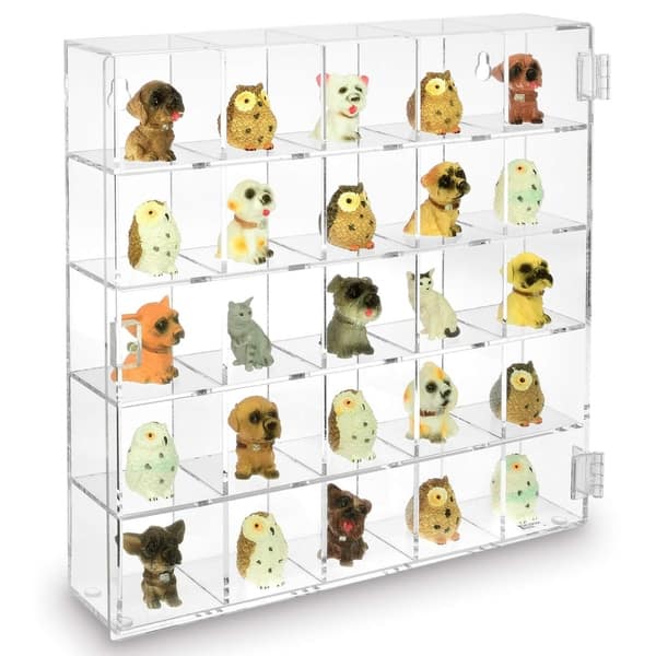 Mountable 25 Compartments Display Case Stand On Sale