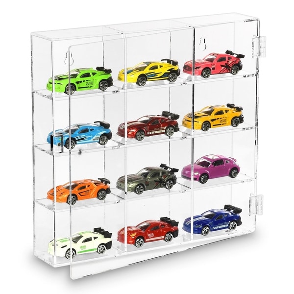 Ikee Design Mountable 12 Compartments Display Case Cabinet Stand