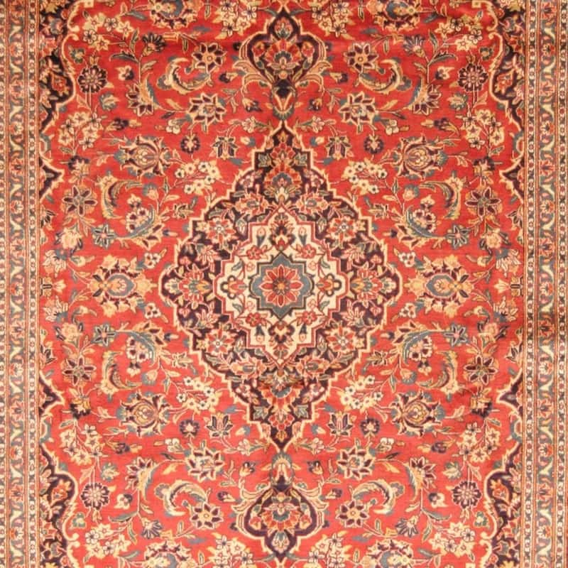 Handmade One-of-a-Kind Kashan Wool Rug (Iran) - 8'7 x 12'