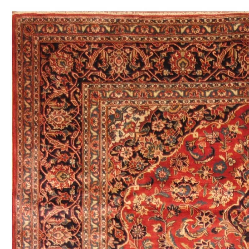Handmade One-of-a-Kind Kashan Wool Rug (Iran) - 8'7 x 12'