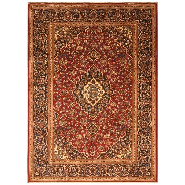 Handmade Kashan Wool Rug (Iran) - 8'2 x 11'