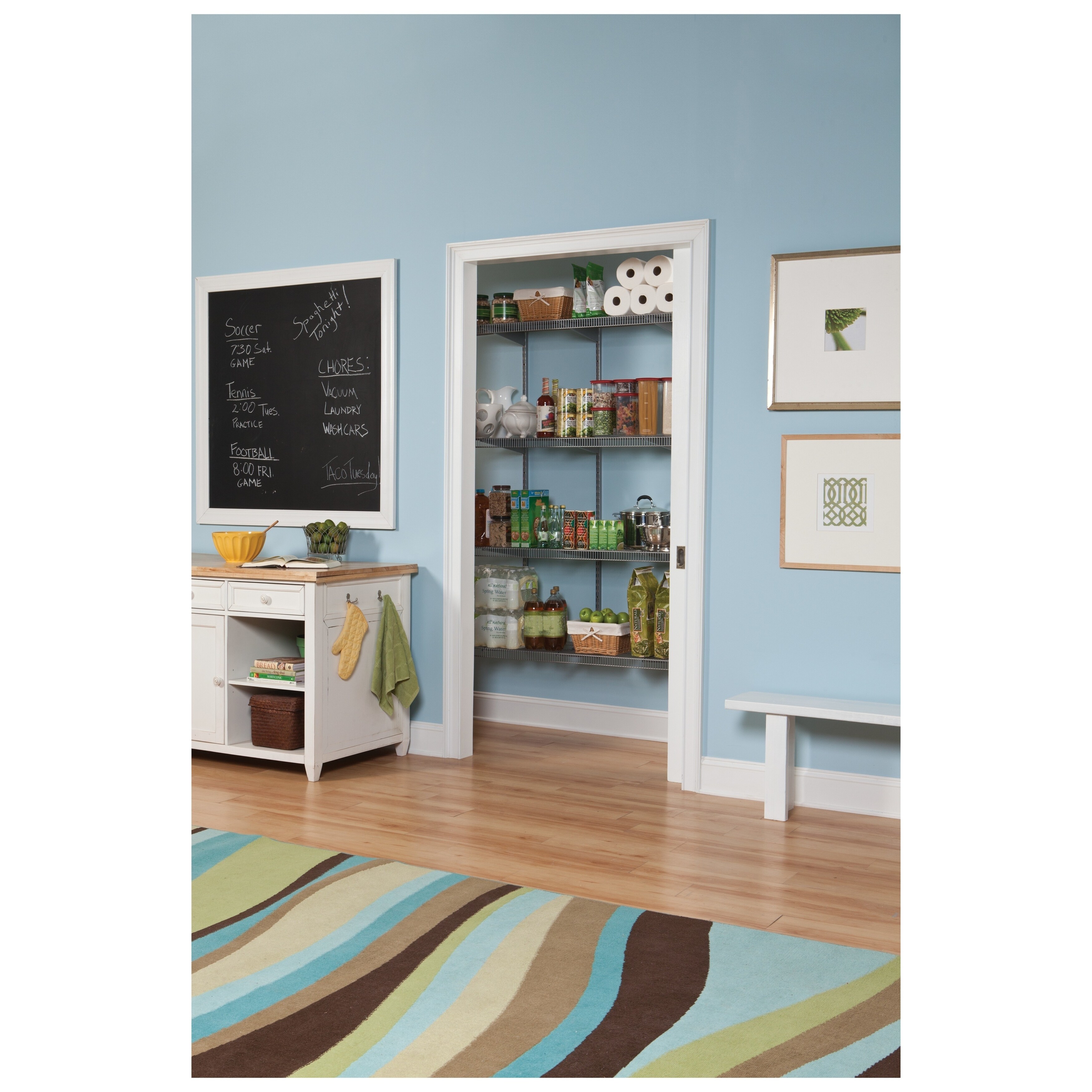 Rubbermaid Fasttrack Closet Pantry Organizer Kit Dandk Organizer