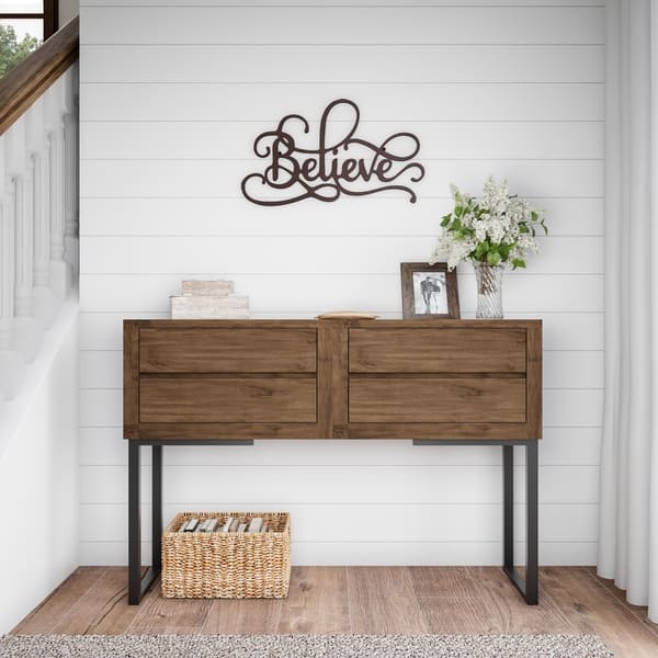Shop Metal Cutout Believe Decorative Wall Sign 3d Word Art Lavish