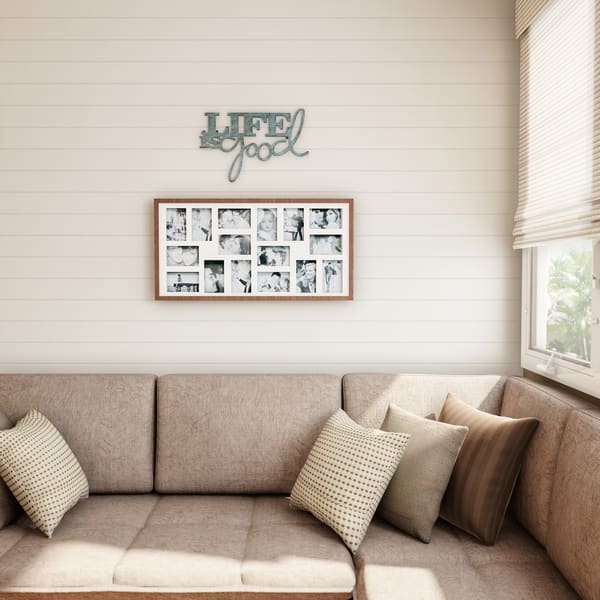 Shop Metal Cutout Life Is Good Decorative Wall Sign 3d Word Art Lavish Home On Sale Overstock 23525930