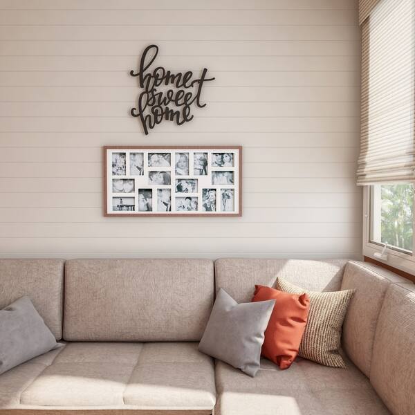 Shop Metal Cutout Home Sweet Home Decorative Wall Sign 3d Word Art Lavish Home Overstock 23525936