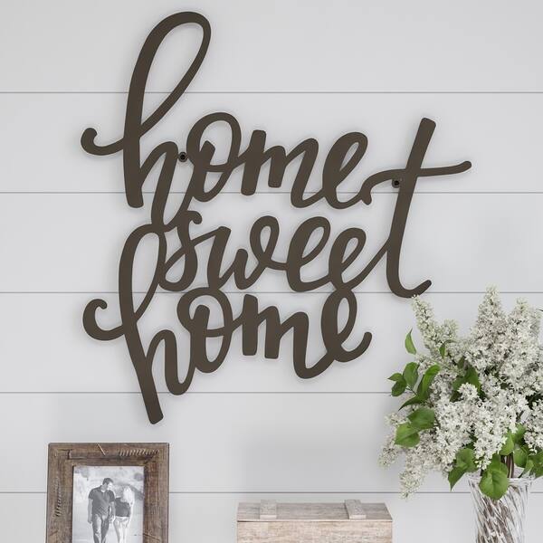 Shop Metal Cutout Home Sweet Home Decorative Wall Sign 3d Word