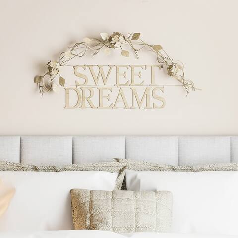 Metal Cutout- Sweet Dreams Decorative Wall Sign-3D Word Art Lavish Home