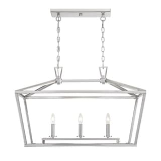 Townsend Metal Cage Chandelier (Nickel - Pewter - 3 Lights) - Chandeliers For Bedrooms by Overstock.com