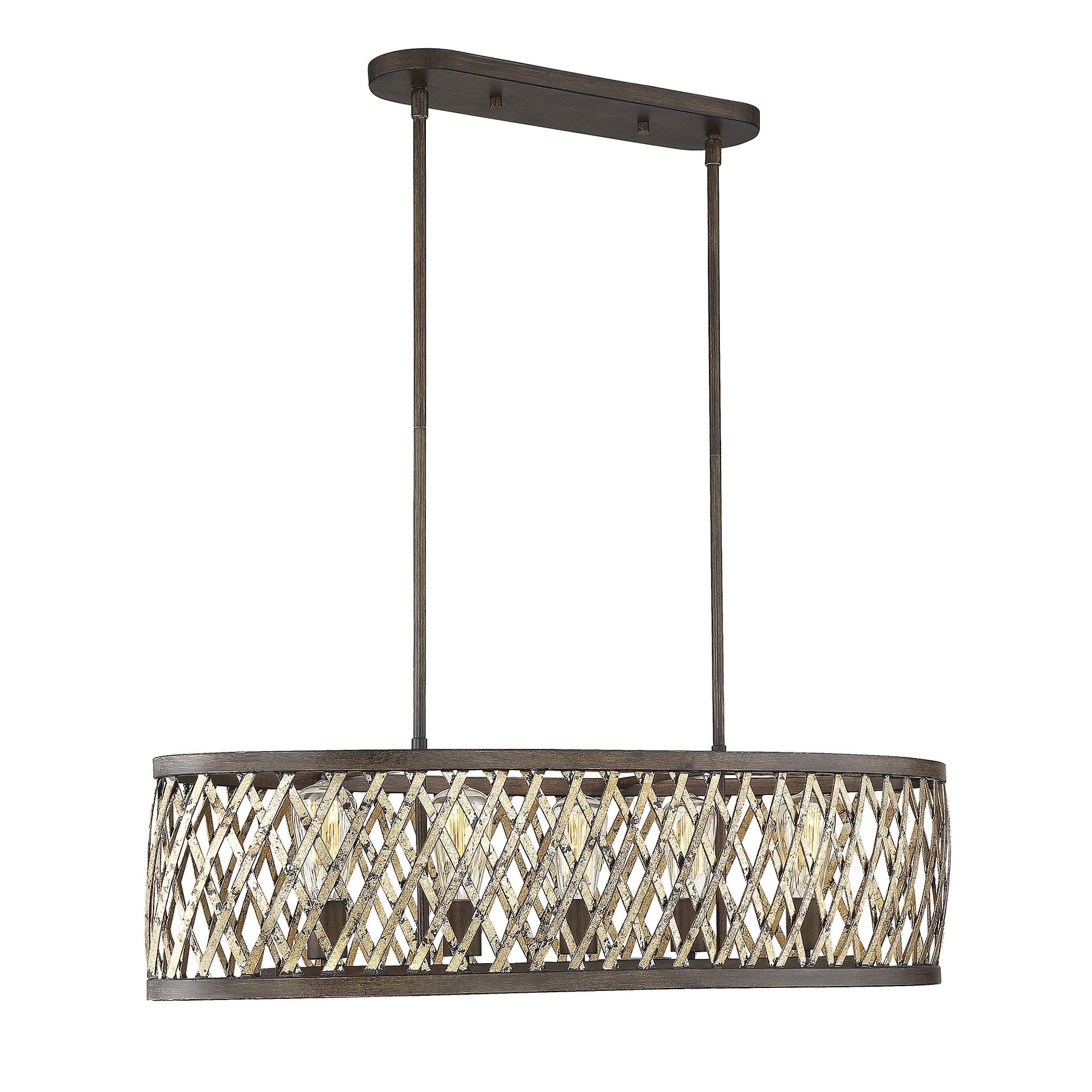 Sandoval Fiesta Bronze and Textured Gold 5-light Chandelier - Chandeliers For Bedrooms by Overstock.com