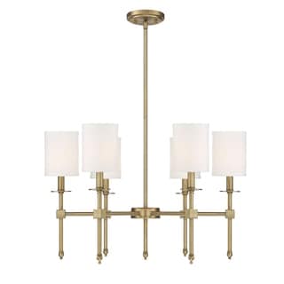 Chatham Metal Single Tier Chandelier (Nickel/Brass - Gold - 6 Lights) - Chandeliers For Bedrooms by Overstock.com
