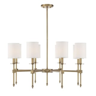Chatham Metal Single Tier Chandelier (Nickel/Brass - Bronze - 8 Lights) - Chandeliers For Bedrooms by Overstock.com