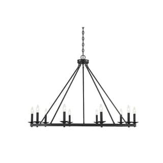 Middleton 10-light Single Tier Chandelier (Nickel - Black) - Chandeliers For Bedrooms by Overstock.com