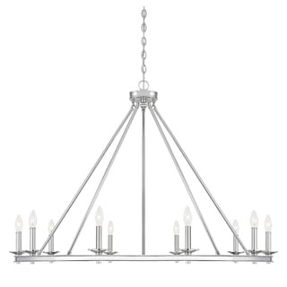 Middleton 10-light Single Tier Chandelier (Nickel - Chrome) - Chandeliers For Bedrooms by Overstock.com