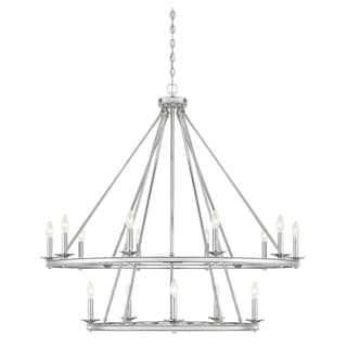 Middleton 15-light Multi Tier Chandelier (Nickel - Chrome) - Chandeliers For Bedrooms by Overstock.com