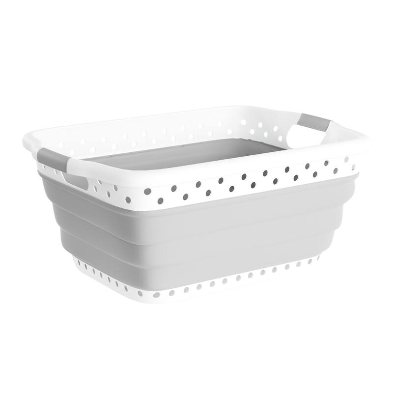 Collapsible Laundry Basket-Multiuse Organizer/Storage Container by Lavish Home