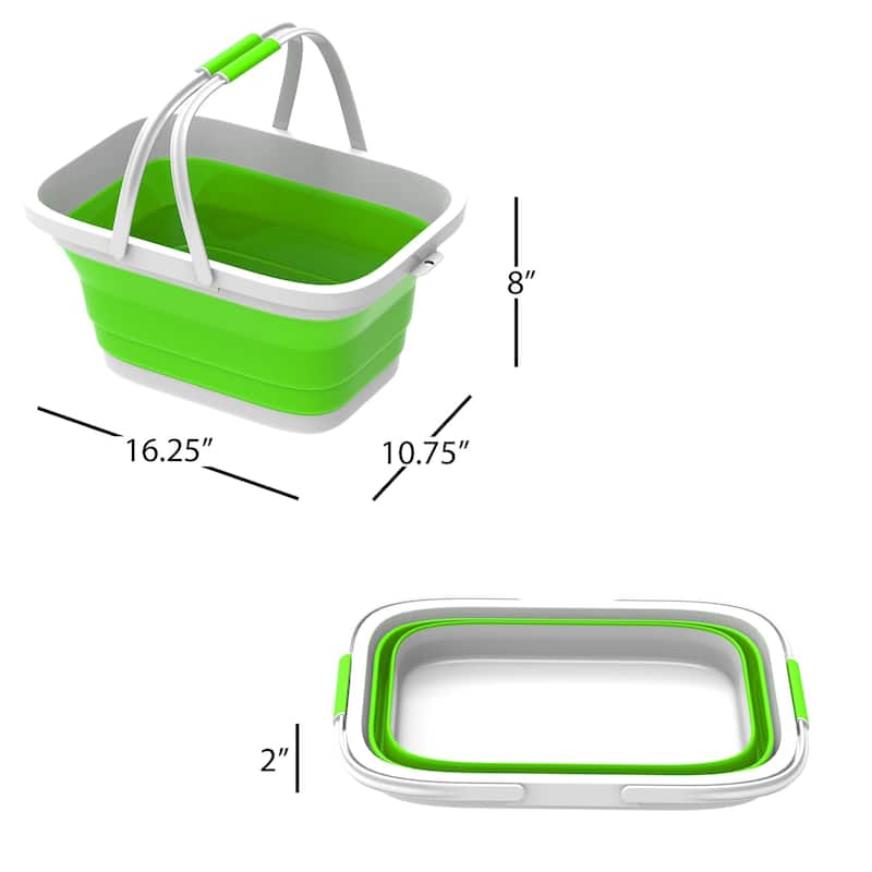 Collapsible Laundry Basket-Multiuse Organizer/Storage Container by Lavish Home