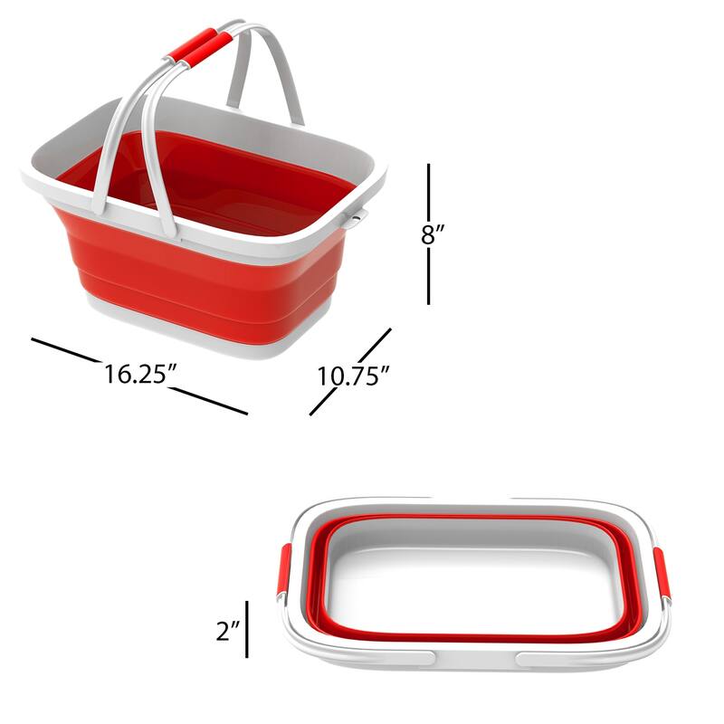 Collapsible Laundry Basket-Multiuse Organizer/Storage Container by Lavish Home