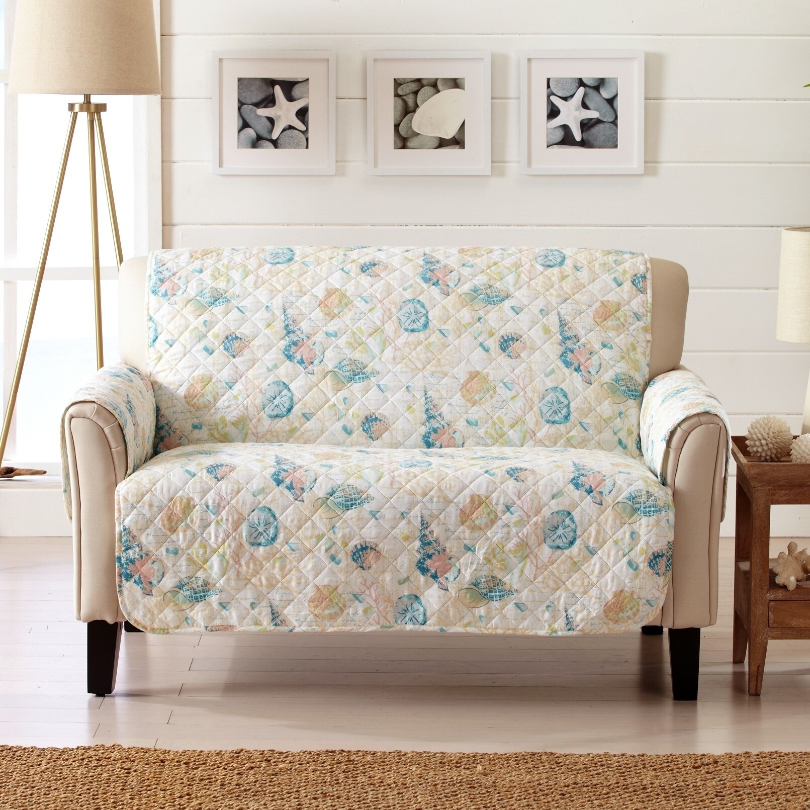Shop Sofa Saver Coastal Reversible Stain Resistant Printed