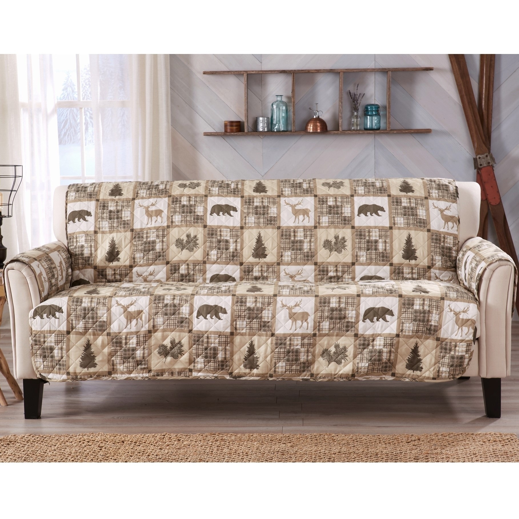 Shop Sofa Saver Lodge Reversible Printed Sofa Furniture Protector