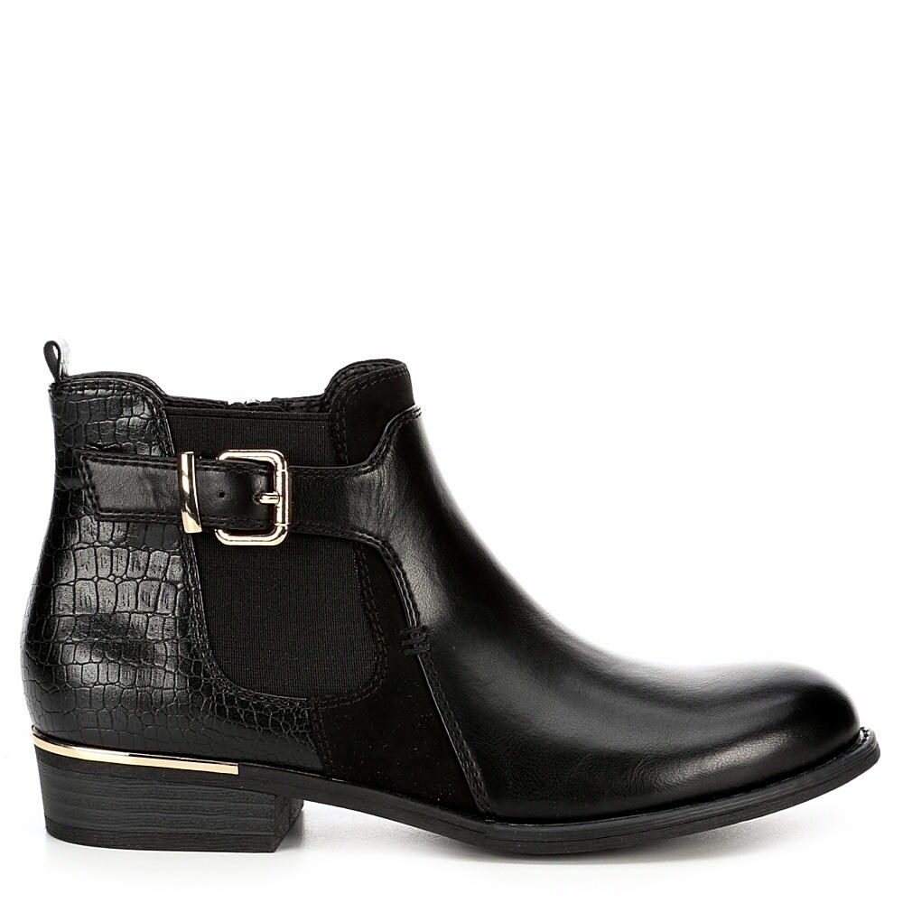 croc print chelsea boots