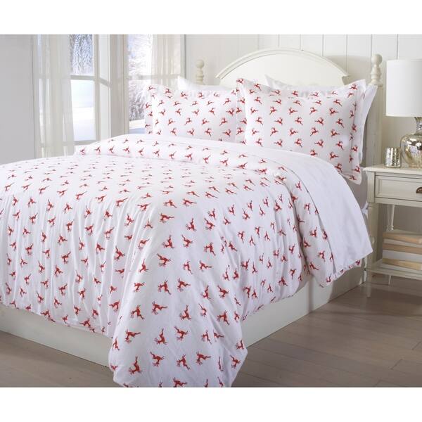 Shop 100 Turkish Cotton Extra Soft Printed Flannel Duvet Cover