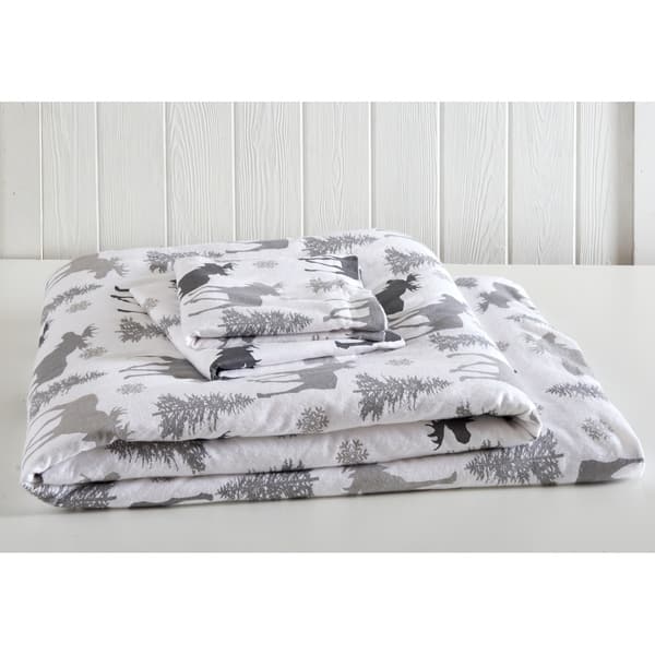 Shop 100 Turkish Cotton Extra Soft Printed Flannel Duvet Cover