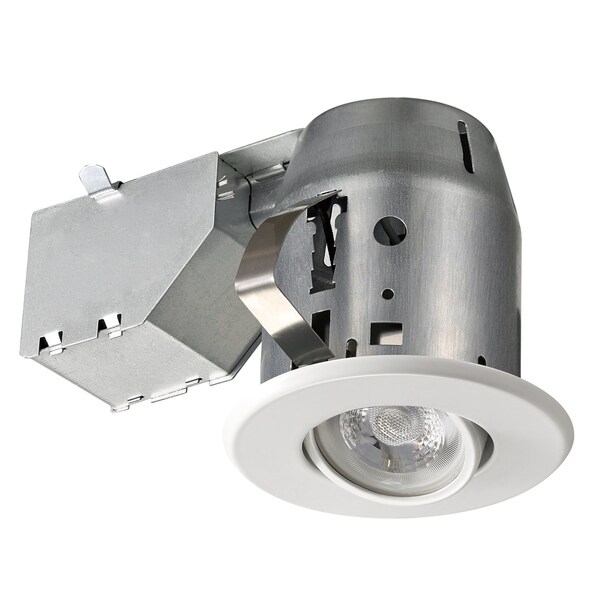 3 in. White Swivel Spotlight Recessed Lighting Kit. Opens flyout.
