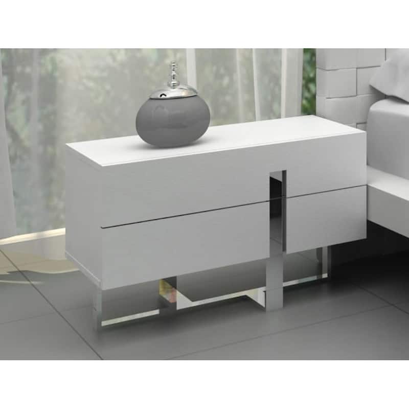 Modrest Voco Modern White Bedroom Nightstand