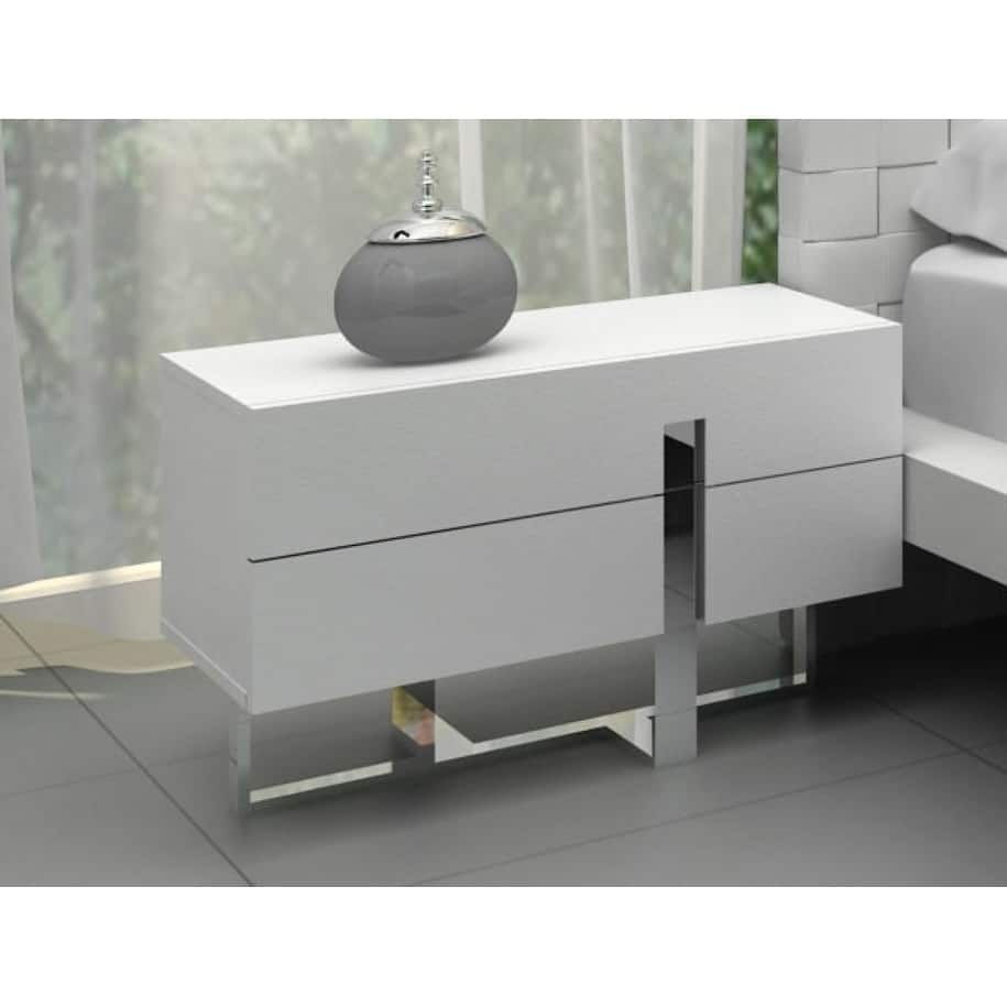 Modrest Voco Modern White Bedroom Nightstand