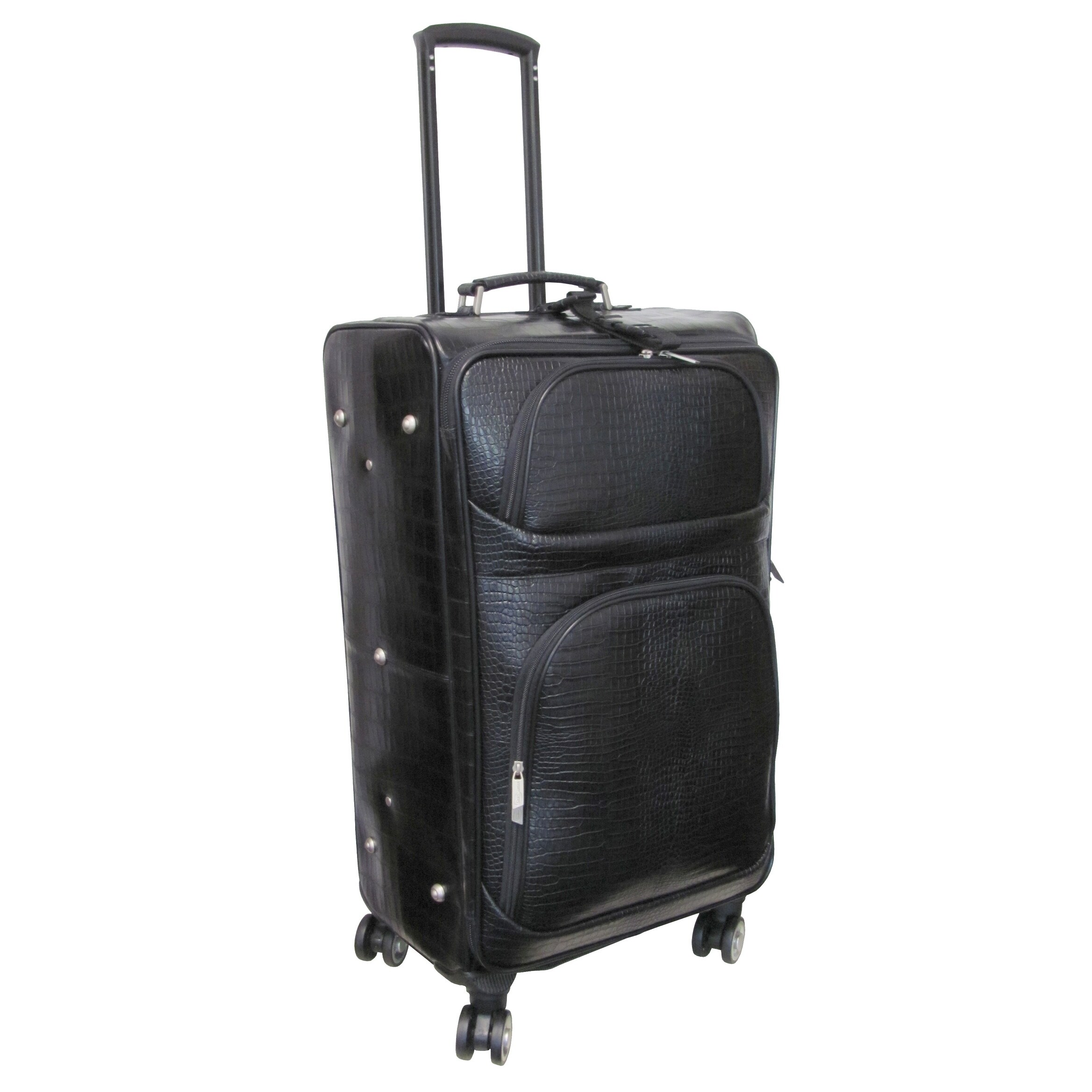 leather spinner luggage