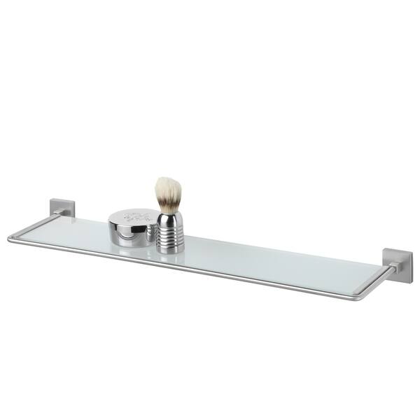 Tiger Glass Vanity Shelf Melbourne Brushed Stainless Steel - N/A - Bed ...