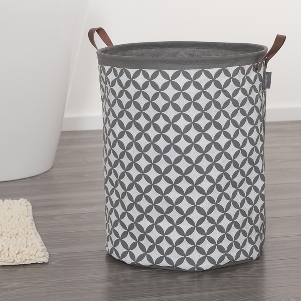 Sealskin Laundry Bag 16x20 Inch Diamonds Gray Fabric