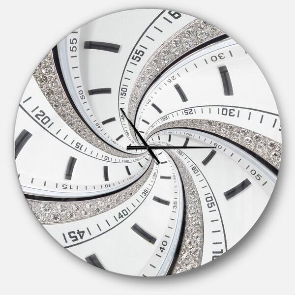 Designart Swirled Time Vortex Oversized Contemporary Wall Clock On Sale Overstock 23534633