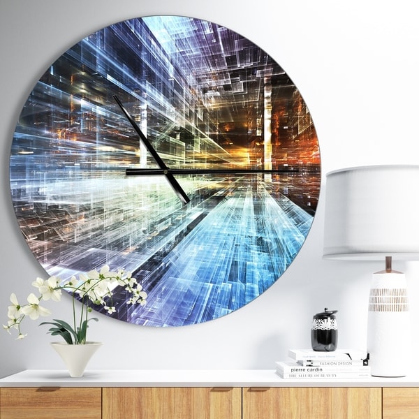 Designart 'Future Industry' Oversized Modern Wall CLock